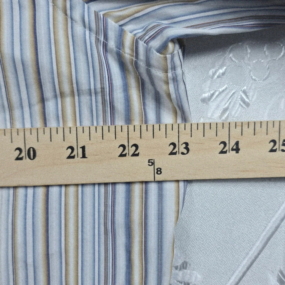 Banana Republic Slim Fit Striped Dress‎ Shirt Mens 16-16.5 L Woven in Italy NWT